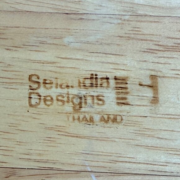 Selandia Designs 12" Wood Chip & Dip Dish Bowl Hardwood - Picture 3 of 3